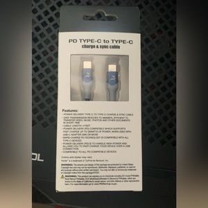 Usb c to usb c charger.